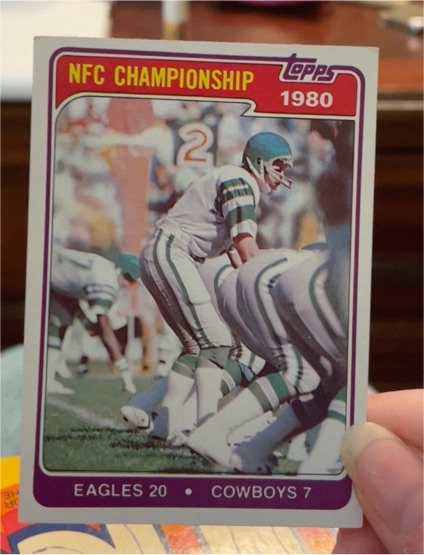 1981 Topps #492 1980 NFC Championship Ron Jaworski — front
