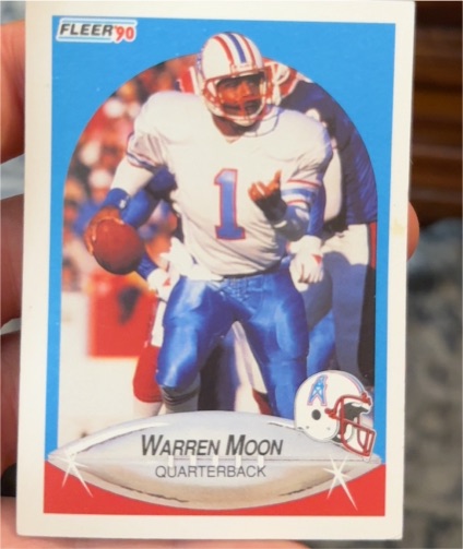 1990 Fleer #133 Warren Moon — front