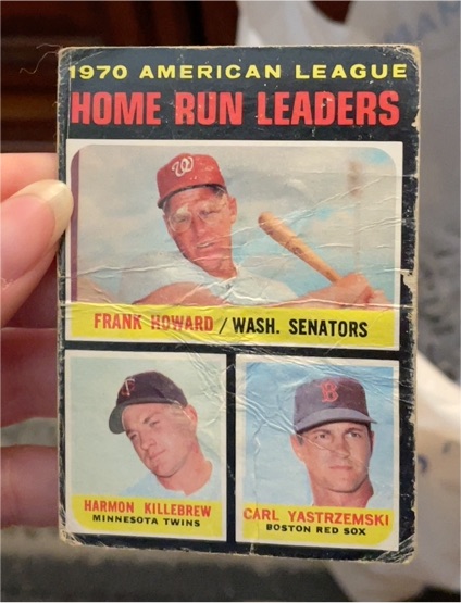 1971 Topps #65 AL Home Run Leaders Frank Howard Harmon Killebrew Carl Yastrzemski — front