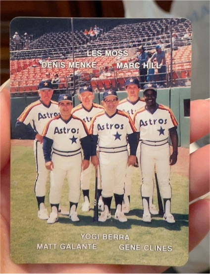 1985 Mother's Cookies #27 Astros Coaches — front