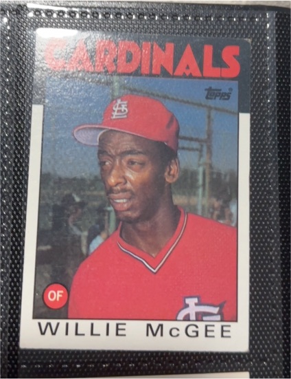 1986 Topps #580 Willie McGee — front
