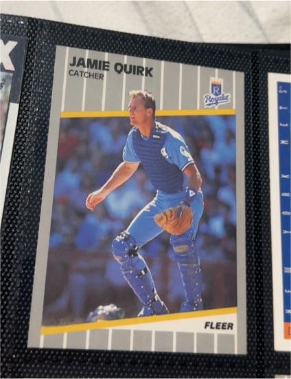 1989 Fleer #290 Jamie Quirk — front