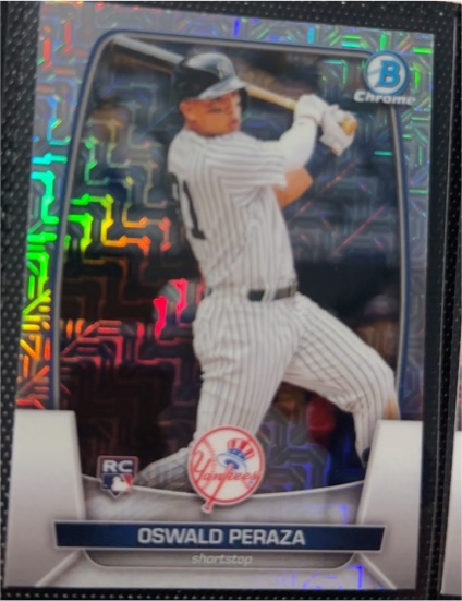 2023 Bowman Chrome #70 Oswald Peraza — front