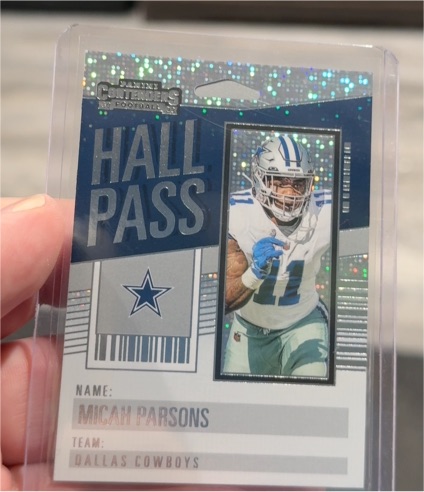 2023 Panini Contenders #16 Micah Parsons Hall Pass — front