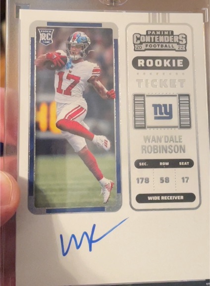 2022 Panini Contenders #141 Wan'Dale Robinson Rookie Ticket — front