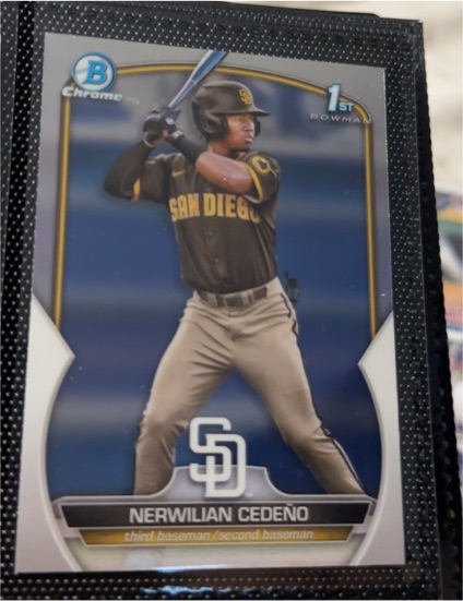 2023 Bowman Chrome #BCP-81 Nerwilian Cedeño — front