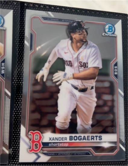2021 Bowman Chrome #85 Xander Bogaerts — front
