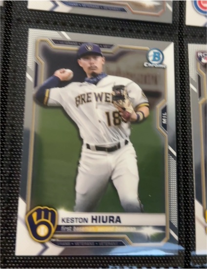 2021 Bowman Chrome #40 Keston Hiura — front