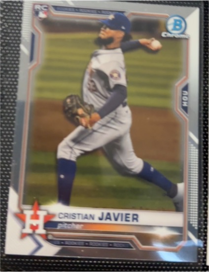 2021 Bowman Chrome #80 Cristian Javier — front