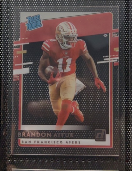 2020 Panini Chronicles Clearly Donruss #RR-BA Brandon Aiyuk — front