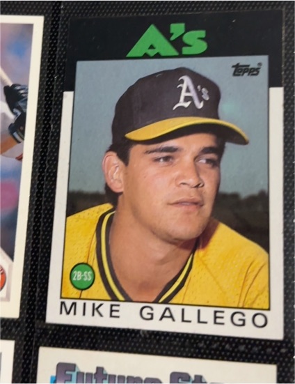 1986 Topps #304 Mike Gallego — front
