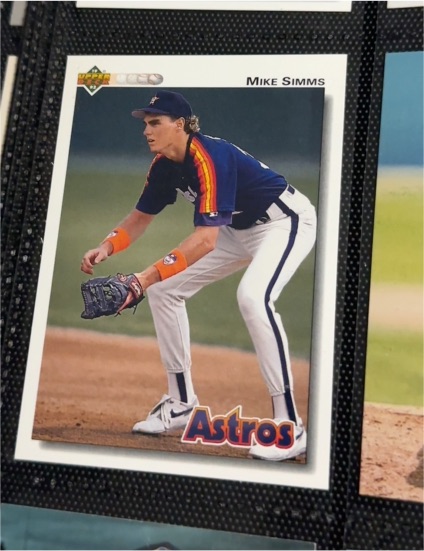 1992 Upper Deck #584 Mike Simms — front