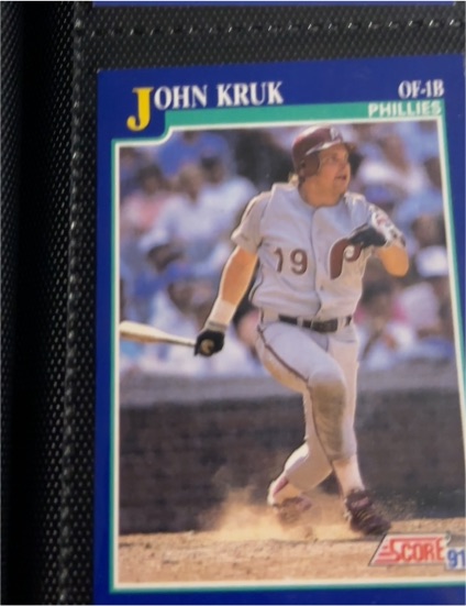1991 Score #94 John Kruk Philadelphia Phillies — front