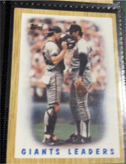 1987 Topps #231 Giants Leaders Bob Brenly & Mike Krukow — front