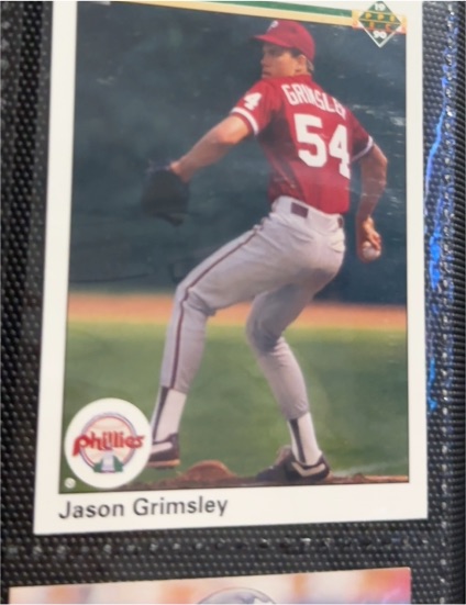 1990 Upper Deck #27 Jason Grimsley — front
