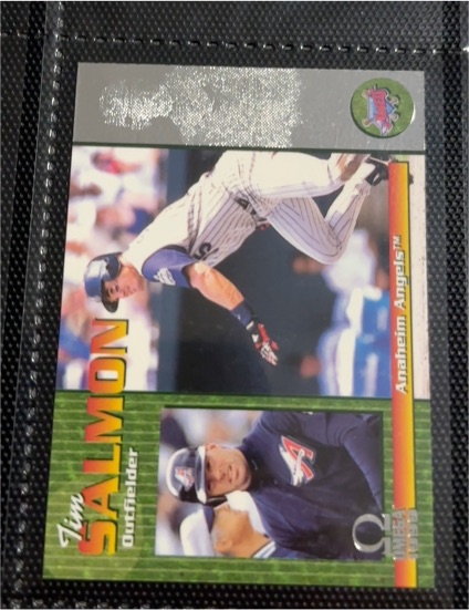 1999 Pacific Omega Jim Salmon Anaheim Angels — front