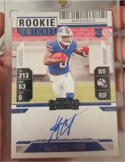 2024 Panini Contenders #117 Keon Coleman — front