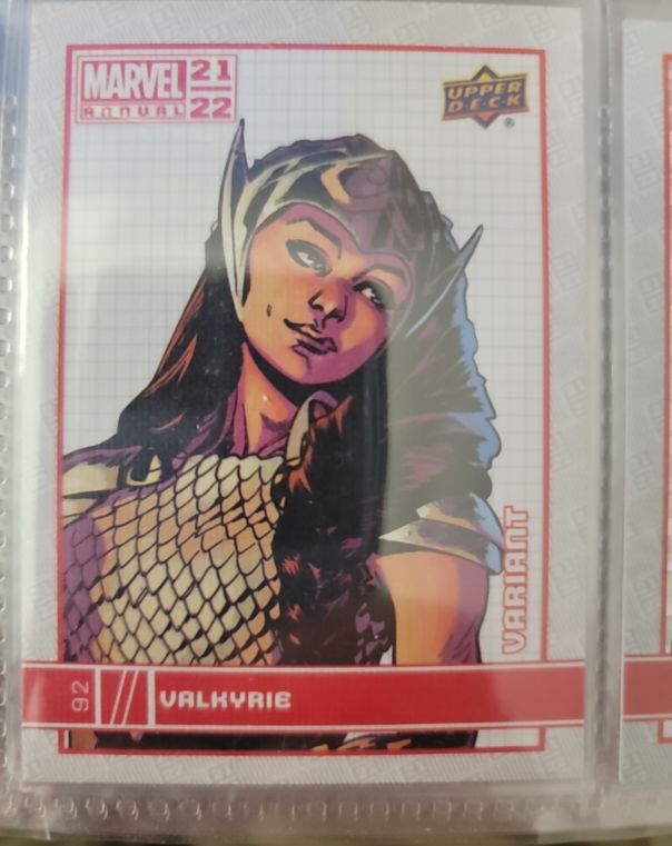 2021-22 Upper Deck Marvel Annual #92 Valkyrie Variant — front
