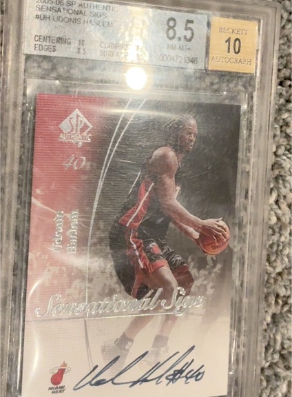 2005-06 SP Authentic Sensational Sigs #UHH Udonis Haslem — front