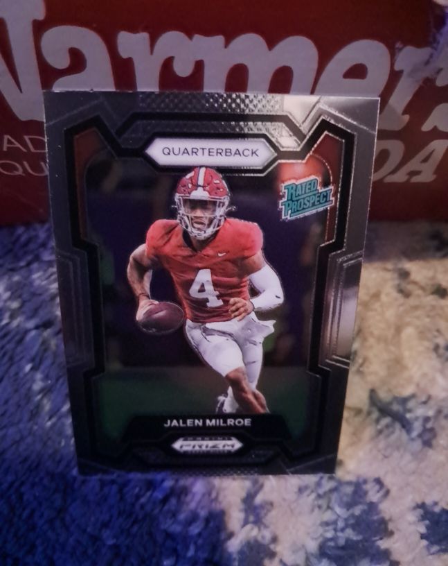 2024 Panini Prizm Draft Picks #122 Jalen Milroe Rated Prospect — front