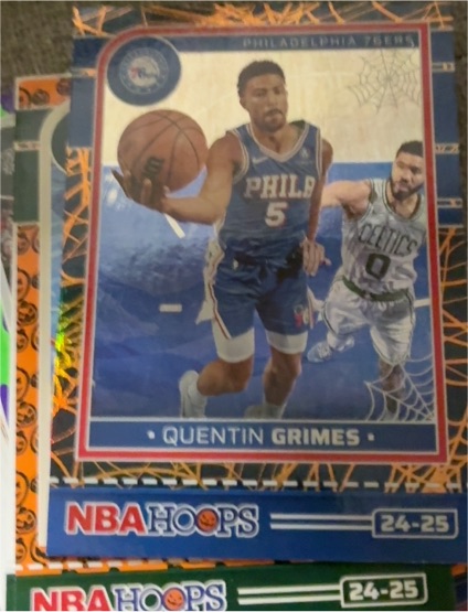 2024-25 Panini NBA Hoops Haunted Hoops #179 Quentin Grimes — front
