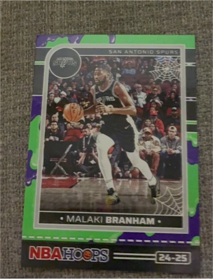 2024-25 Panini NBA Hoops Haunted Hoops #225 Malaki Branham — front