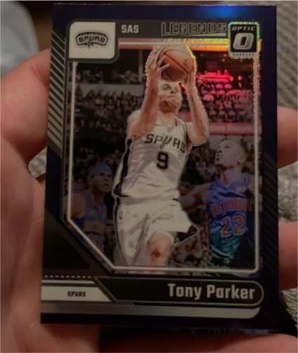 2024-25 Panini Donruss Optic #235 Tony Parker Legends Purple Prizm — front
