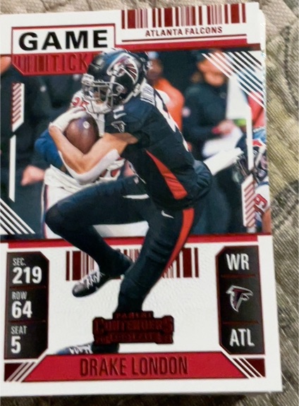 2024 Panini Contenders #5 Drake London — front