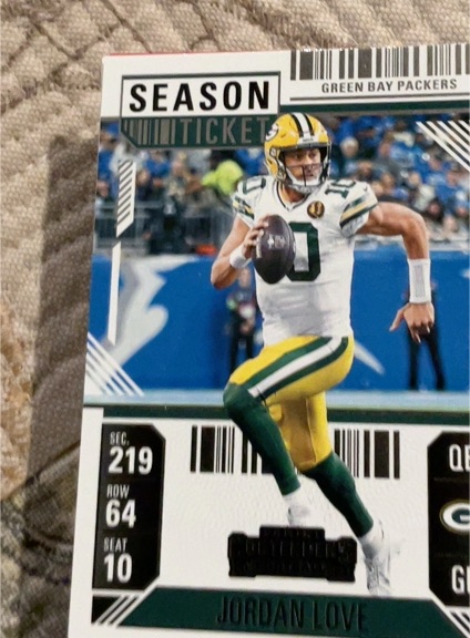 2024 Panini Contenders #37 Jordan Love Season Ticket — front