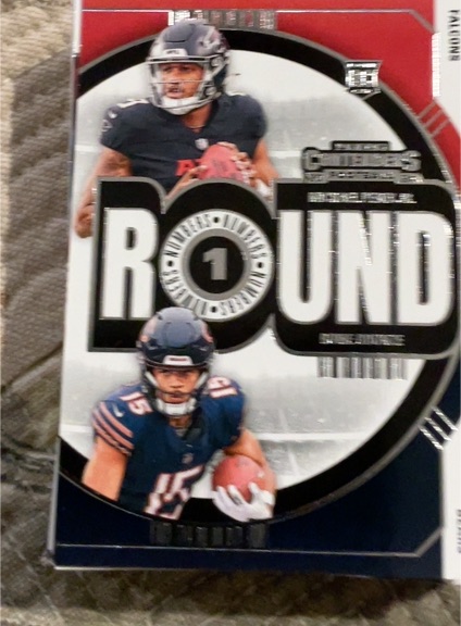 2024 Panini Contenders Round Numbers #3 Michael Penix Jr./Rome Odunze — front