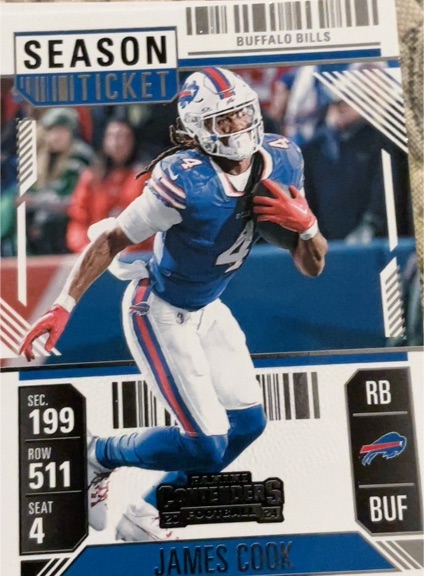 2024 Panini Contenders Season Ticket #10 James Cook — front