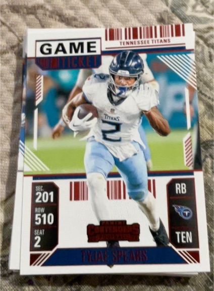 2024 Panini Contenders #96 Tyjae Spears — front