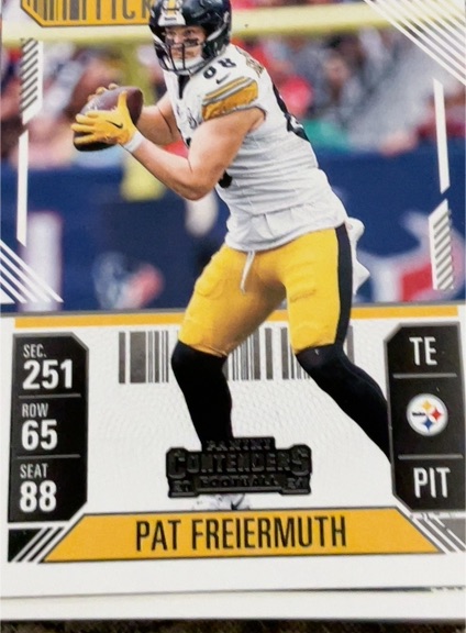 2024 Panini Contenders #84 Pat Freiermuth Pittsburgh Steelers — front