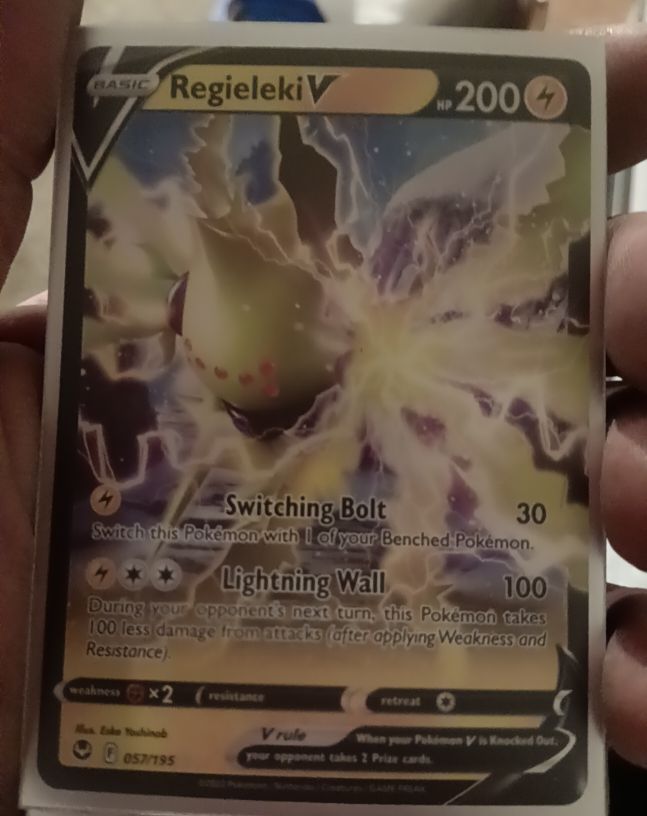 2022 Pokémon Sword & Shield Silver Tempest #057 Regieleki V — front