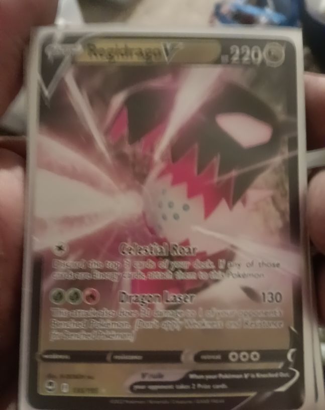 2022 Pokémon Sword & Shield Silver Tempest #135 Regidrago V — front