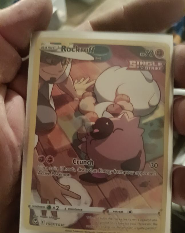 2022 Pokémon Sword & Shield Silver Tempest #TG07 Rockruff — front
