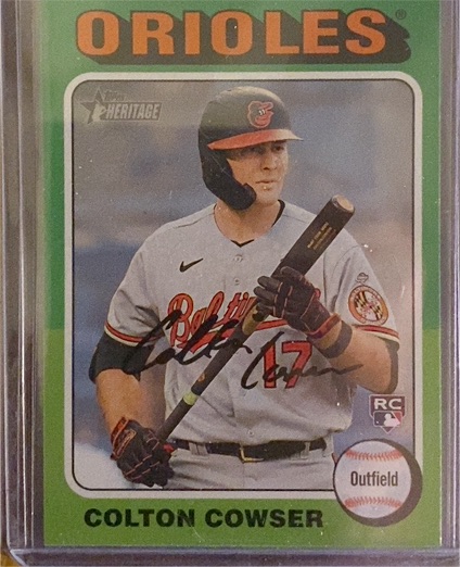 2024 Topps Heritage #388 Colton Cowser — front