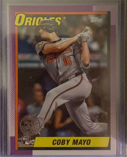 2025 Topps Series 1 - 1990 Topps Baseball #T90-93 Coby Mayo — front