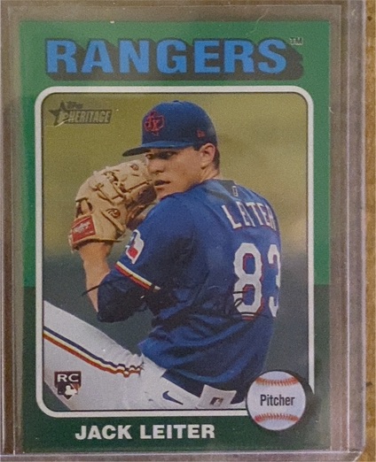 2024 Topps Heritage #691 Jack Leiter — front