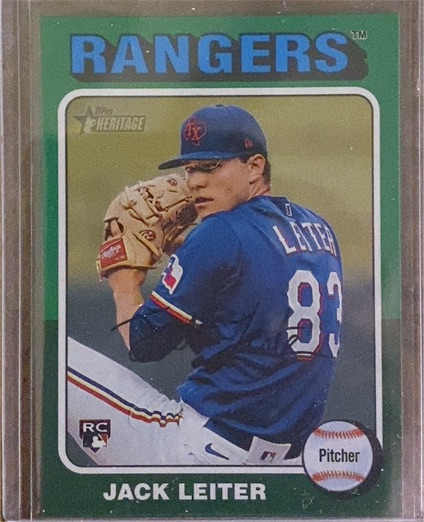 2024 Topps Heritage #691 Jack Leiter — front