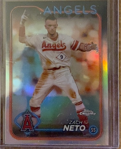 2024 Topps Chrome #123 Zach Neto — front