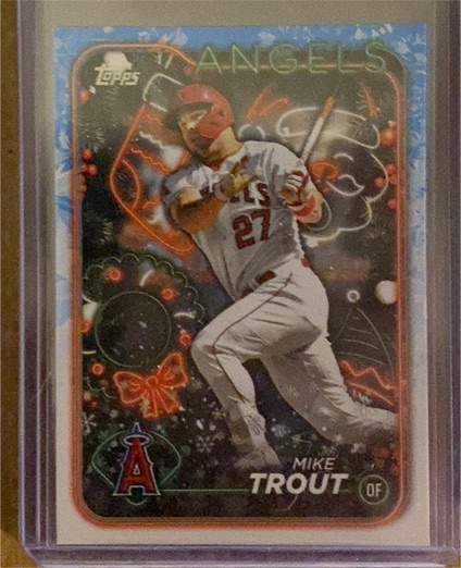 2024 Topps Holiday #H27 Mike Trout — front