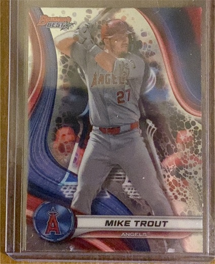 2024 Bowman's Best #1 Mike Trout — front