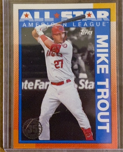 2025 Topps #90AS-10 Mike Trout 1990 35th Anniversary All-Stars — front