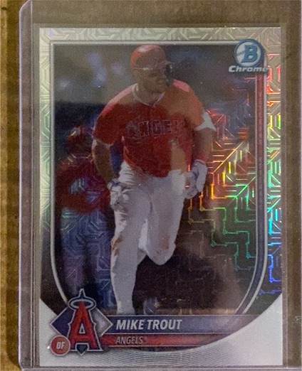 2025 Bowman Chrome #1 Mike Trout — front