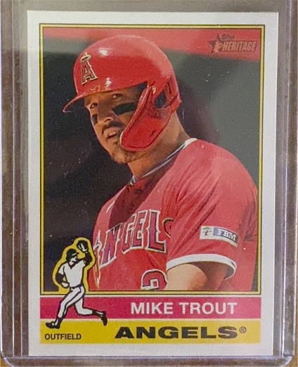 2025 Topps Heritage #119 Mike Trout — front