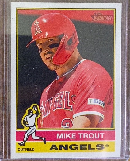 2025 Topps Heritage #119 Mike Trout — front