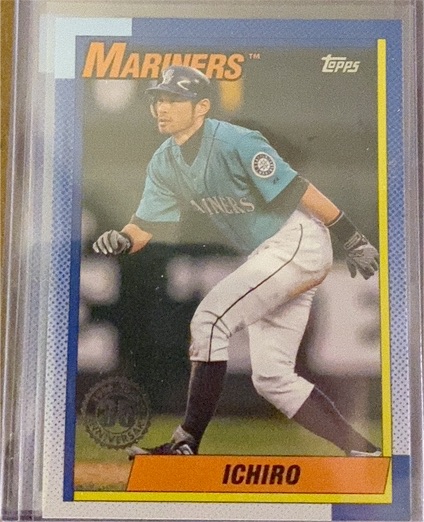 2025 Topps Series 1 #T90-36 Ichiro Suzuki 1990 Topps Baseball 35th Anniversary Seattle Mariners — front