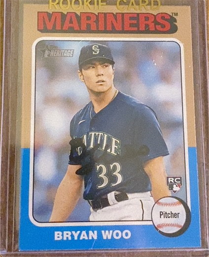2024 Topps Heritage #245 Bryan Woo — front