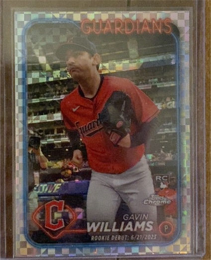 2024 Topps Chrome Update #USC77 Gavin Williams — front